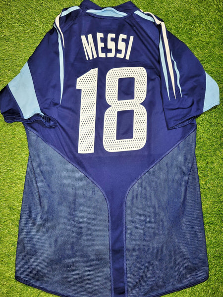 Messi Argentina 2004 2005 DEBUT Away Jersey Shirt Camiseta M SKU# 645785 Adidas