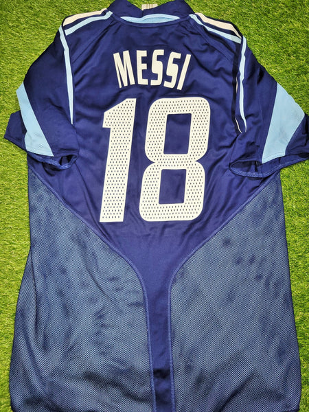 Messi Argentina 2004 2005 DEBUT Away Soccer Jersey Shirt S SKU# 645785 Adidas