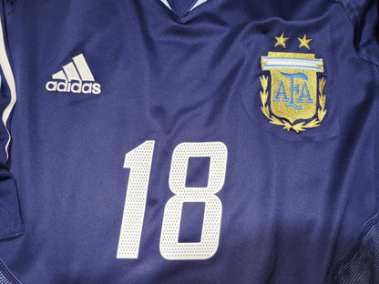 Messi Argentina 2004 2005 DEBUT Blue Jersey Shirt Camiseta L SKU# 645785 foreversoccerjerseys