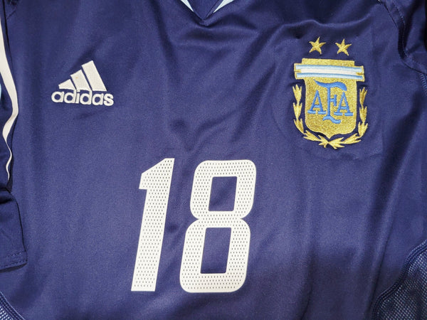 Messi Argentina 2004 2005 DEBUT Blue Jersey Shirt Camiseta L SKU# 645785 foreversoccerjerseys