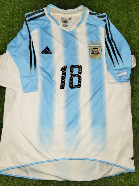 Messi Argentina 2004 2005 DEBUT Home Jersey Shirt Camiseta L SKU# 645789 Adidas