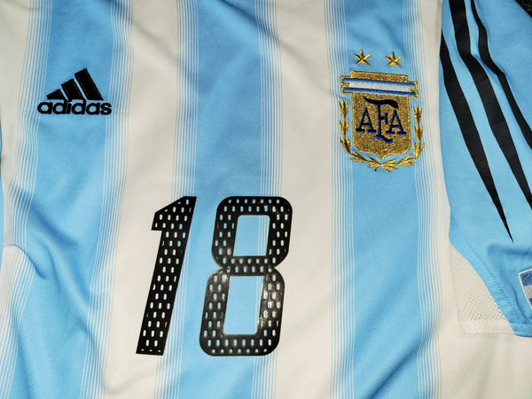 Messi Argentina 2004 2005 DEBUT Home Jersey Shirt Camiseta L SKU# 645789 Adidas