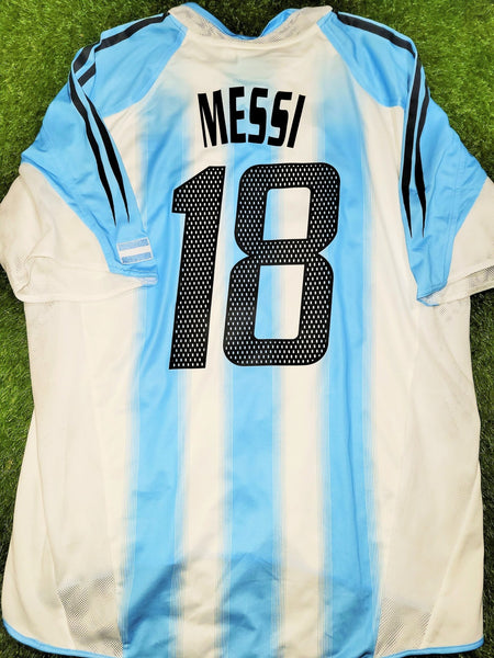 Messi Argentina 2004 2005 DEBUT Home Jersey Shirt Camiseta L SKU# 645789 Adidas