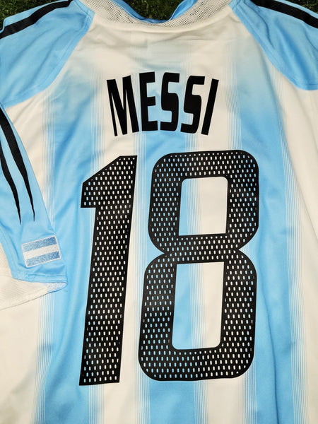 Messi Argentina 2004 2005 DEBUT Home Jersey Shirt Camiseta L SKU# 645789 Adidas