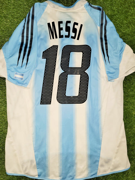Messi Argentina 2004 2005 DEBUT Home Jersey Shirt Camiseta M SKU# 645789 Adidas