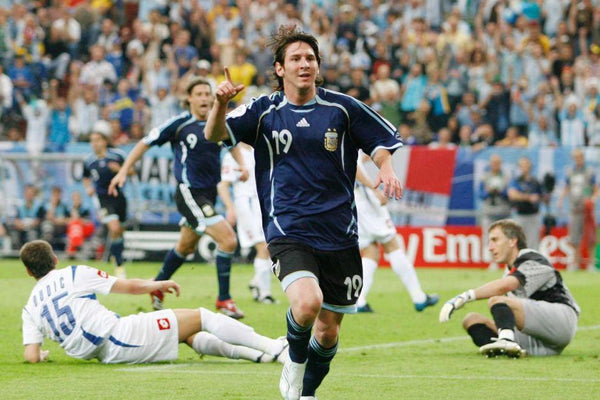 Messi Argentina 2006 WORLD CUP Blue Jersey Shirt Camiseta L foreversoccerjerseys