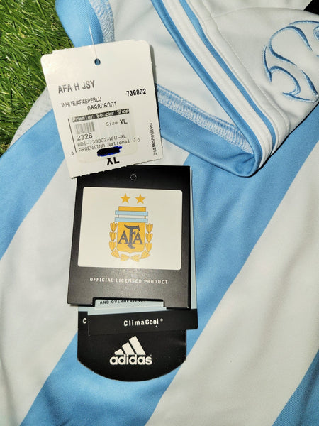 Messi Argentina 2006 WORLD CUP Home Adidas Soccer Jersey Shirt BNWT XL SKU# 739802 AZB001 Adidas