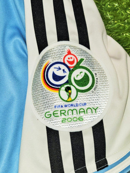 Messi Argentina 2006 WORLD CUP Home Soccer Jersey Shirt M SKU# 739802 AZB001 Adidas