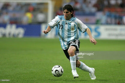 Messi Argentina 2006 World Cup PLAYER ISSUE FORMOTION Jersey Camiseta L - foreversoccerjerseys