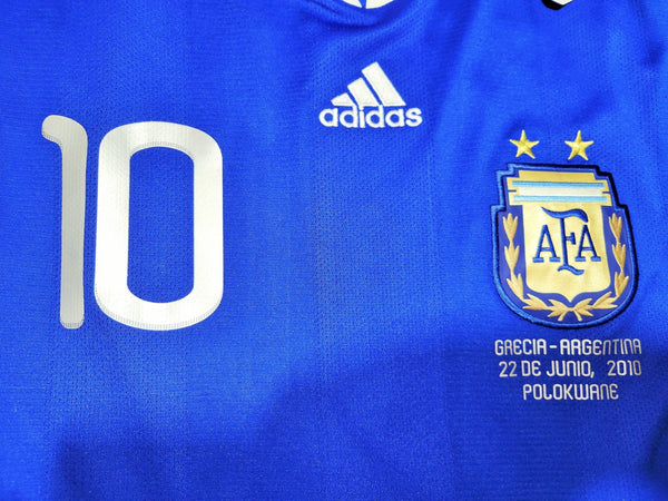 Messi Argentina 2010 WORLD CUP Away Soccer Jersey Shirt BNWT XL SKU# P47053 AZB001 Adidas