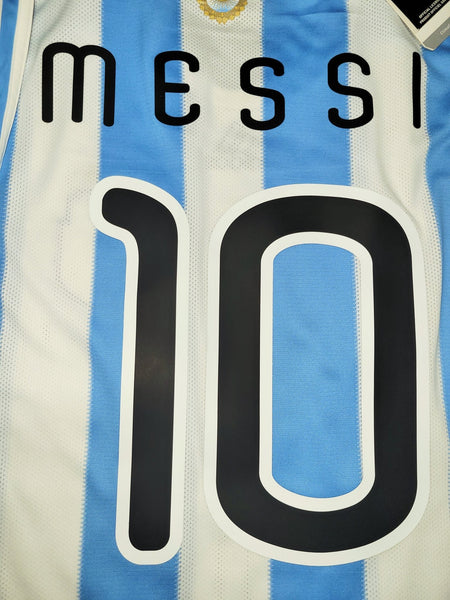 Messi Argentina 2010 WORLD CUP Home Soccer Jersey Shirt BNWT L SKU# P47066 AZB001 Adidas