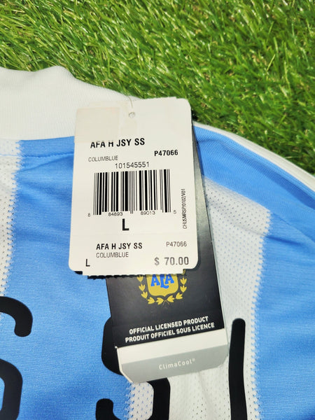 Messi Argentina 2010 WORLD CUP Home Soccer Jersey Shirt BNWT L SKU# P47066 AZB001 Adidas