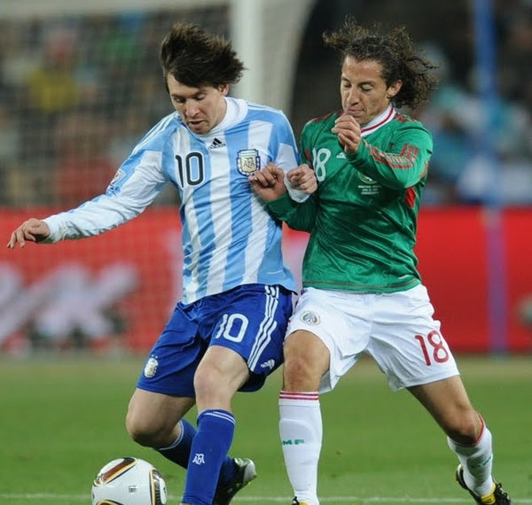 Messi Argentina 2010 WORLD CUP Home Soccer Jersey Shirt L SKU# P47066 AZB001 Adidas