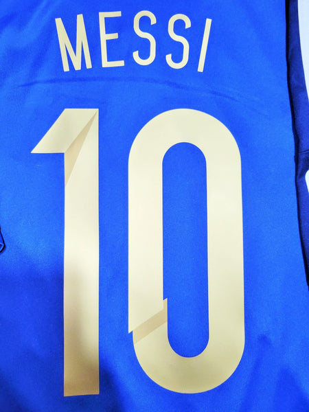 Messi Argentina 2014 WORLD CUP FINAL Away Soccer Jersey Shirt XL SKU# G75187 Adidas