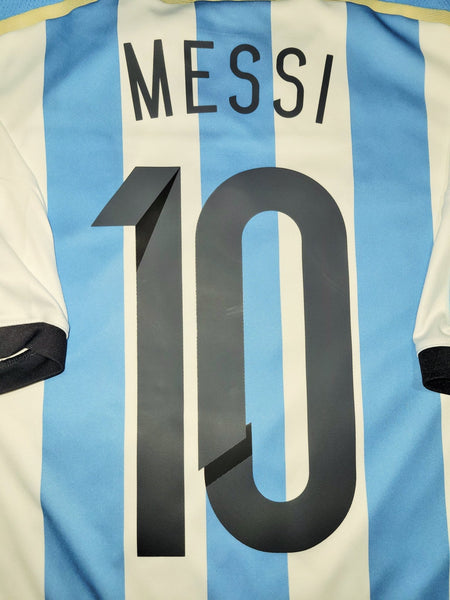 Messi Argentina 2014 WORLD CUP SEMIFINAL Jersey Shirt Camiseta L SKU# G74569 Adidas