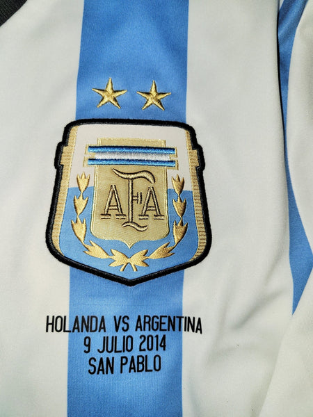 Messi Argentina 2014 WORLD CUP SEMIFINAL Jersey Shirt Camiseta M SKU# G74569 Adidas