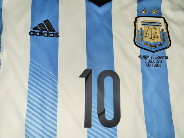 Messi Argentina 2014 WORLD CUP SEMIFINAL Jersey Shirt Camiseta XL SKU# G74569 Adidas