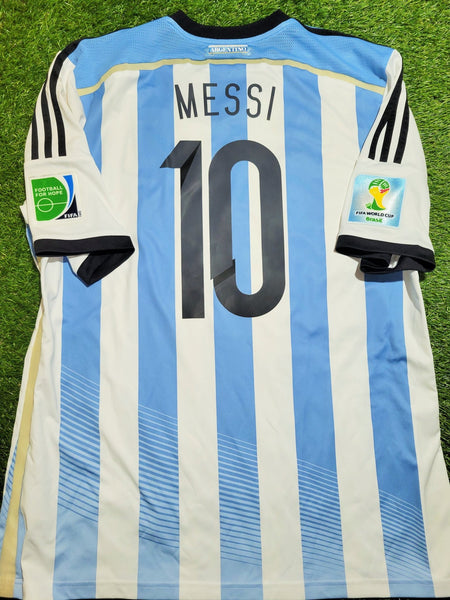 Messi Argentina 2014 WORLD CUP SEMIFINAL Jersey Shirt Camiseta XL SKU# G74569 Adidas