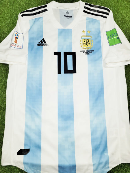 Messi Argentina 2018 WORLD CUP PLAYER ISSUE Soccer Jersey Shirt L SKU# BQ9329 Adidas