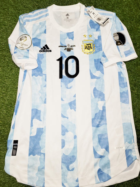 Messi Argentina 2020 2021 2022 COPA AMERICA FINAL PLAYER ISSUE Home Soccer Jersey Shirt BNWT M SKU# FS6568 Adidas