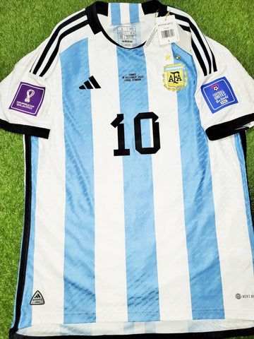 Messi Argentina 2022 WORLD CUP FINAL PLAYER ISSUE Home Soccer Jersey Shirt BNWT L SKU# HF2157 Adidas