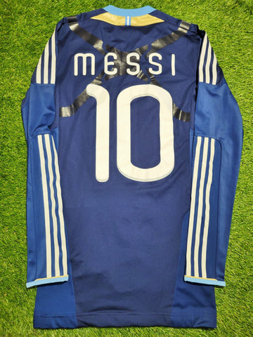 Adidas Messi Argentina 2014 World Cup Semifinal Long Sleeve Soccer Jersey Shirt M SKU#M60406