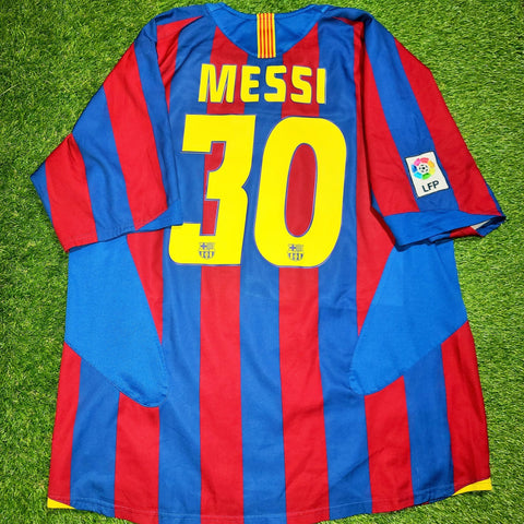 Messi Barcelona 2005 2006 Home Jersey Shirt Camiseta Maglia Trikot L SKU# 195970 foreversoccerjerseys