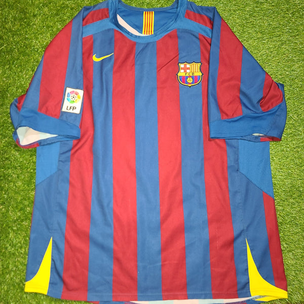 Messi Barcelona 2005 2006 Home Jersey Shirt Camiseta Maglia Trikot L SKU# 195970 foreversoccerjerseys