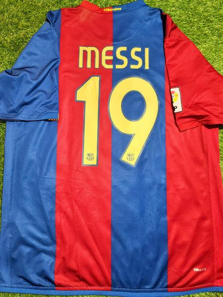 Messi Barcelona 2006 2007 Home Jersey Shirt Camiseta Maglia L SKU# 146980-426 foreversoccerjerseys