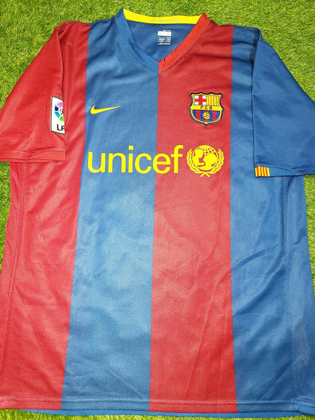 Messi Barcelona 2006 2007 Home Jersey Shirt Camiseta Maglia L SKU# 146980-426 foreversoccerjerseys