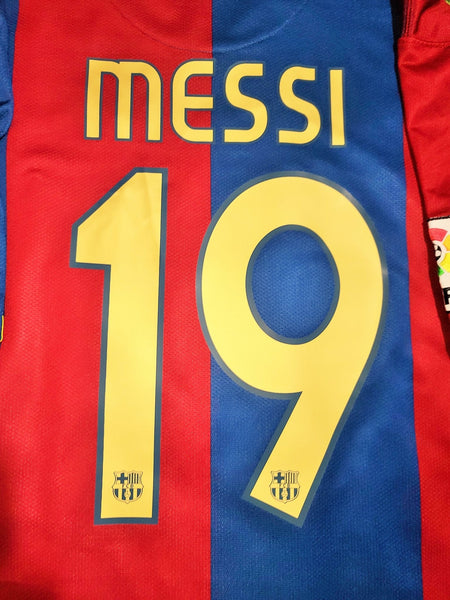 Messi Barcelona 2006 2007 Home Jersey Shirt Camiseta Maglia L SKU# 146980-426 foreversoccerjerseys