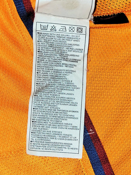 Messi Barcelona 2006 2007 Orange Away Soccer Jersey Shirt Camiseta M SKU# 146982-819 Nike
