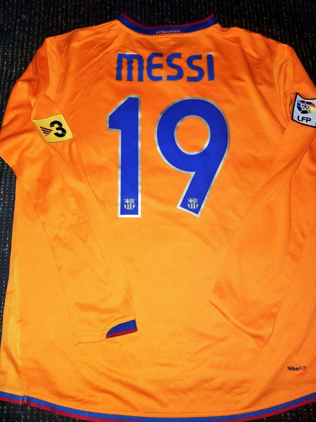 Messi Barcelona 2007 2008 Long Sleeve Jersey Shirt Camiseta Maglia Argentina L - foreversoccerjerseys