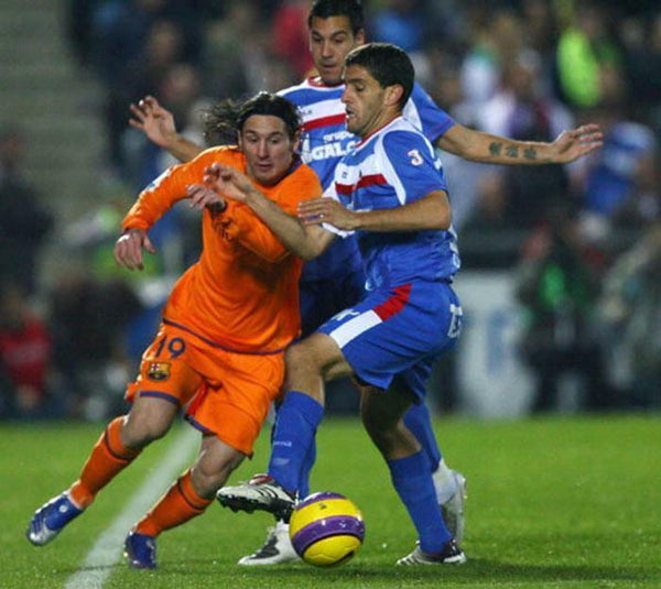 Messi Barcelona 2007 2008 Orange Jersey Shirt Camiseta Maglia L - foreversoccerjerseys