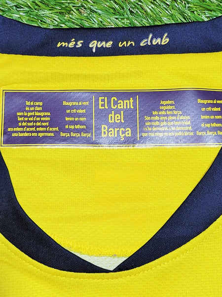 Messi Barcelona 2008 2009 TREBLE SEASON UEFA Long Sleeve Away Soccer Jersey Shirt L SKU# 286788-760 Nike