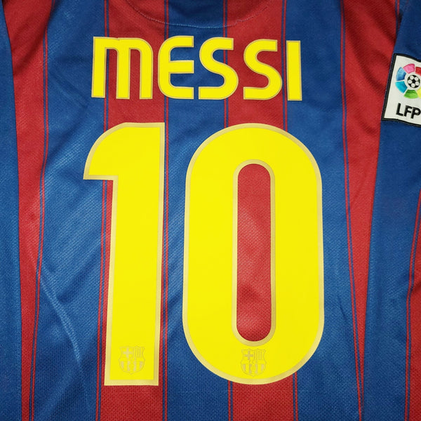 Messi Barcelona 2009 2010 Home Long Sleeve Jersey Shirt Camiseta XL SKU# 343812-496 foreversoccerjerseys