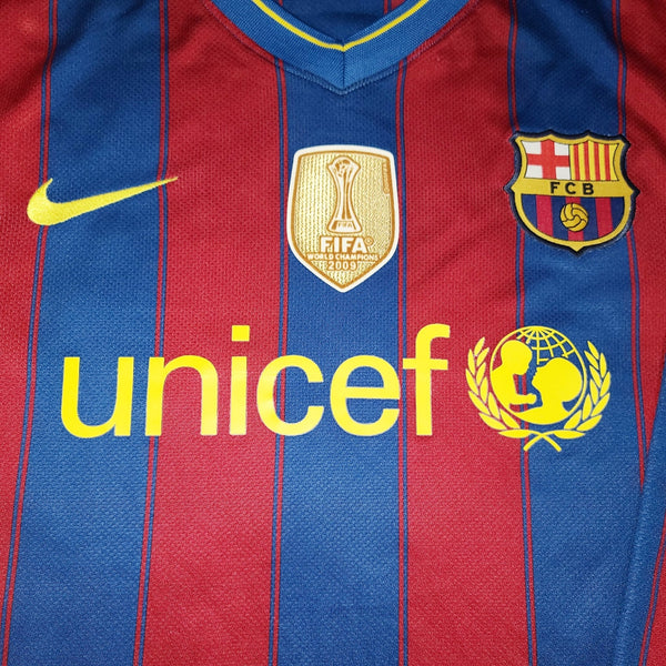 Messi Barcelona 2009 2010 Home Long Sleeve Jersey Shirt Camiseta XL SKU# 343812-496 foreversoccerjerseys