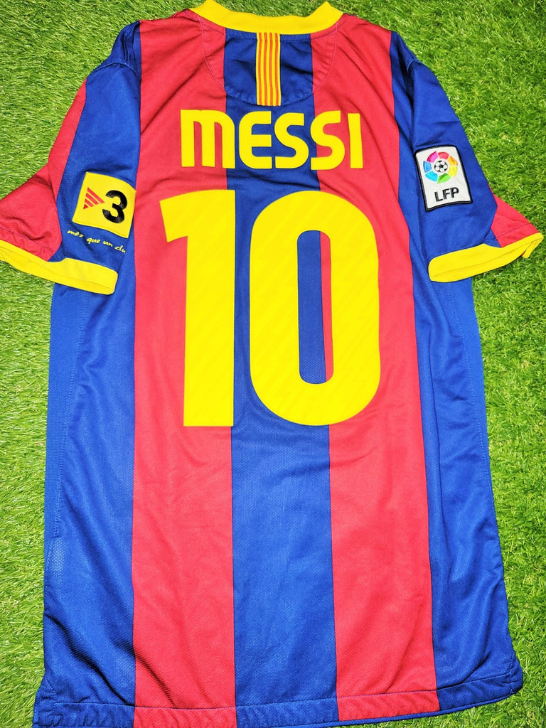 Messi Barcelona 2010 2011 Home Soccer Jersey Shirt S SKU# 382354-488 Nike