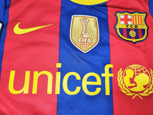 Messi Barcelona 2010 2011 Home Soccer Jersey Shirt S SKU# 382354-488 Nike