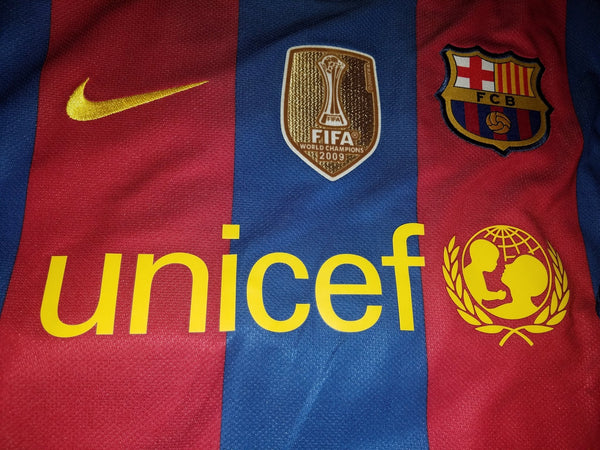 Messi Barcelona 2010 2011 Long Sleeve Jersey Shirt Camiseta M 382355-486 foreversoccerjerseys
