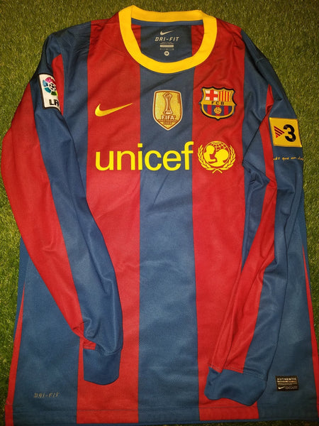 Messi Barcelona 2010 2011 Long Sleeve Jersey Shirt Camiseta M 382355-486 foreversoccerjerseys