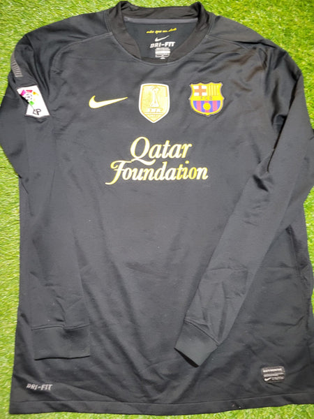 Messi Barcelona 2011 2012 Away Long Sleeve Jersey Shirt L SKU# 419881-010 Nike