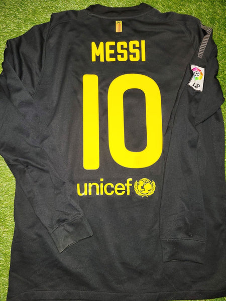 Messi Barcelona 2011 2012 Away Long Sleeve Jersey Shirt L SKU# 419881-010 Nike