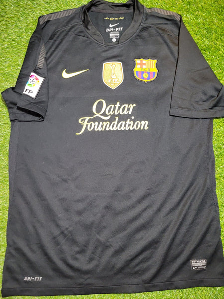 Messi Barcelona 2011 2012 Away Soccer Jersey Shirt L SKU# 419880-010 Nike