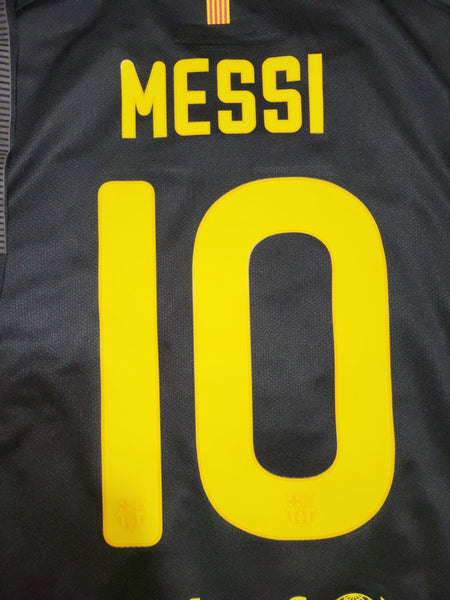 Messi Barcelona 2011 2012 Away Soccer Jersey Shirt L SKU# 419880-010 Nike