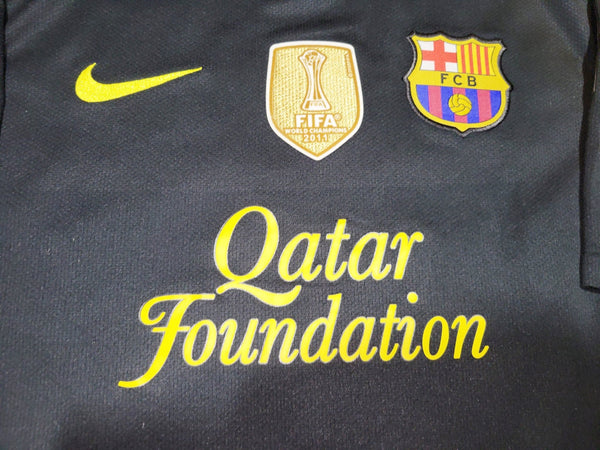 Messi Barcelona 2011 2012 Away Soccer Jersey Shirt L SKU# 419880-010 Nike