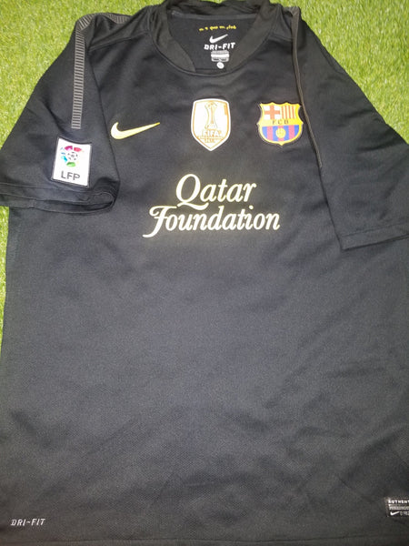Messi Barcelona 2011 2012 Black Jersey Shirt Camiseta Trikot XL SKU# 419880-010 foreversoccerjerseys