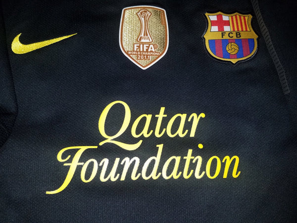 Messi Barcelona 2011 2012 Black Jersey Shirt Camiseta Trikot XL SKU# 419880-010 foreversoccerjerseys