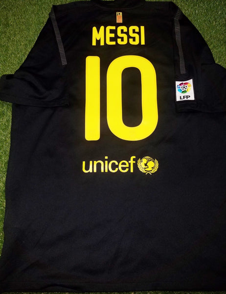 Messi Barcelona 2011 2012 Black Jersey Shirt Camiseta Trikot XL SKU# 419880-010 foreversoccerjerseys