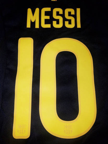 Messi Barcelona 2011 2012 Black Long Sleeve Jersey Shirt Camiseta Trikot M SKU# 419881-010 foreversoccerjerseys
